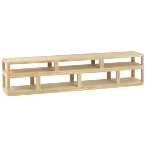 Meuble TV en bois de manguier Adela (1/4)