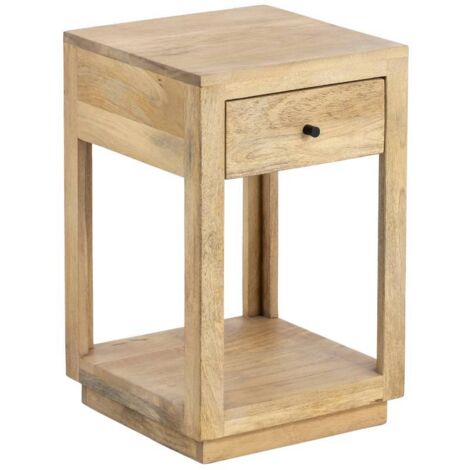 Table de chevet en bois de manguier Amara (1/5)