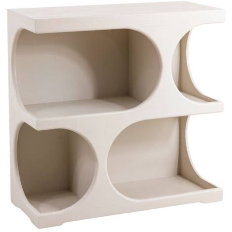 Bibliothèque en bois blanc peint Niklas (1/5)