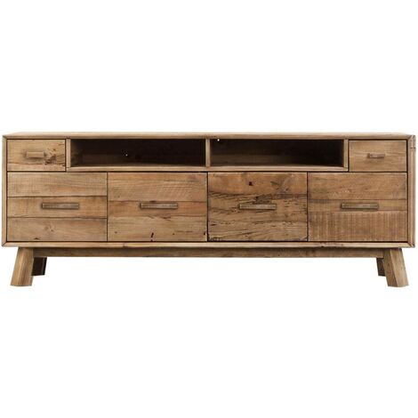 Meuble TV en bois recyclé 180 cm Blaise (1/5)