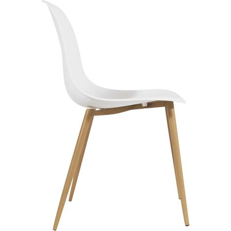 2 chaises scandinaves PLEXI