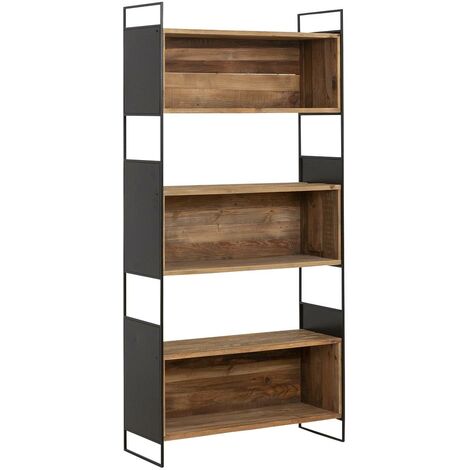 Bibliothèque en bois recyclé 90 cm Blaise (1/5)