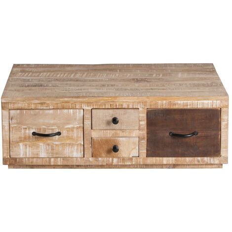 Table basse en bois de manguier Pio (1/5)