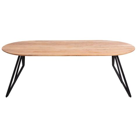 Table à manger ovale en bois d'acacia Ivan (1/5)