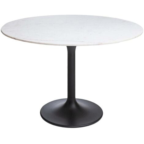 Table à manger ronde en marbre Servane