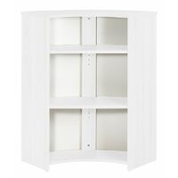Meuble Comptoir Bar 96 cm Blanc 3 Niches - Coloris: New York 500