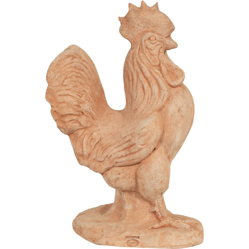 Lot de 3 poules décoratives en terre cuite à poser (70.03.71) - Art From  Italy