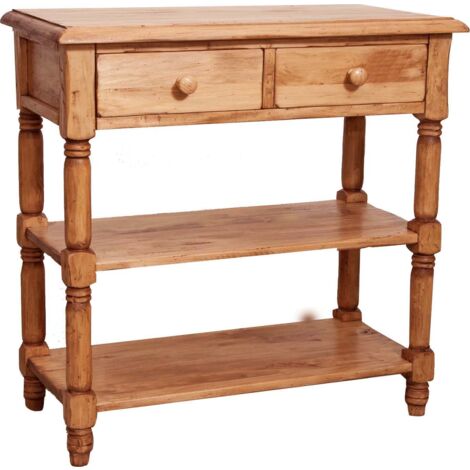 Console d'entrée bois 80x80x38 cm Made in Italy Meuble d'entrée Table d ...