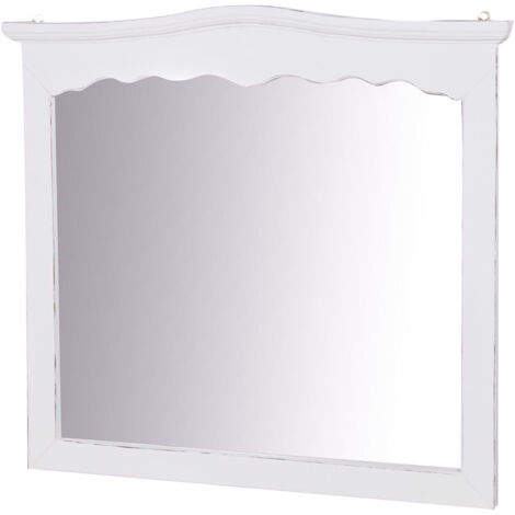 Miroir d'entrée mural en bois Miroir de salle de bain 90x5x83 cm Miroir rectangulaire à accrocher au mur Miroir de maquillage (1/5)
