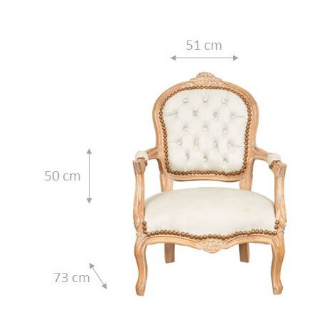 Fauteuils Anciens avec Pouf Noyer Style Baroque Italie XIXe