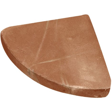Set de 20 Soucoupe en vieilli terre cuite Toscane L10xPR10xH2.5 cm Made in Italy Pieds pour pots de fleurs de balcon extérieurs