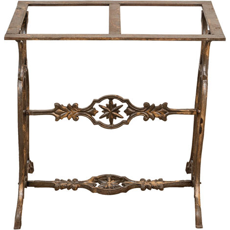 Antique base de table industrielle en fonte M 665 - Style Labo Antiquités
