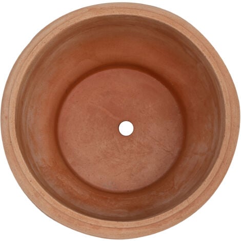 Bol en terre cuite 100% Made in Italy Vase d'extérieur entièrement fait à la main