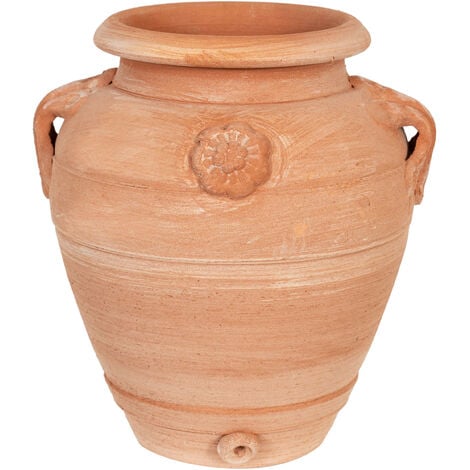 Vase et Pot Horticole de Terre Cuite en Fleurs : Décoration de
