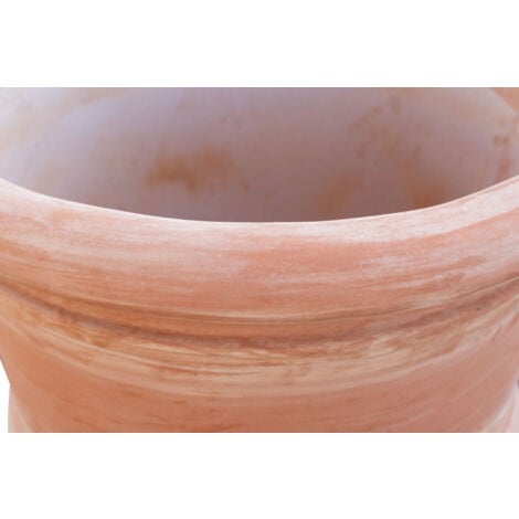 Vase en terre cuite Pots de fleurs d'extérieur 80x68 cm Jardinière de balcon Grand pot de plantes Pot de jardin Fait à la main