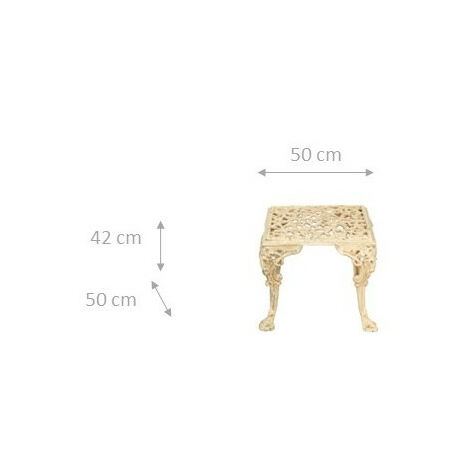 Base De Table En Fonte – Finition Antique – Biscottini – Très Stable Et Robuste