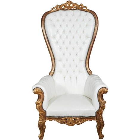 Chaise Fauteuil Louis XVI En Hêtre Massif - Style Français, Finition élégante - Biscottini