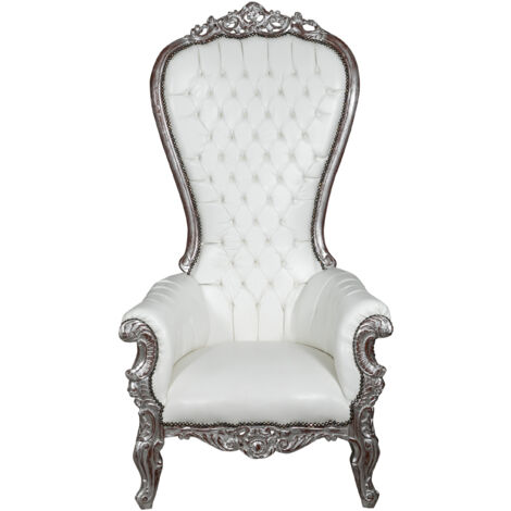 Chaise Fauteuil Louis XVI En Hêtre Massif - Style Français, Finition élégante - Biscottini