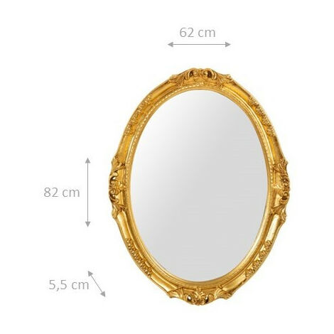 Set Miroir Mural + Console - Style Baroque/Rococo - Finition Or Antique - Luxuriös Palatial