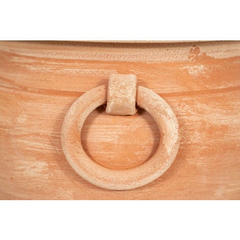 Vase Caspò Terracotta 100% Made in Italy entièrement fait à la main Vase d'extérieur