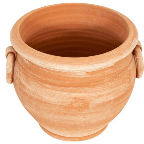 Vase Caspò Terracotta 100% Made in Italy entièrement fait à la main Vase d'extérieur
