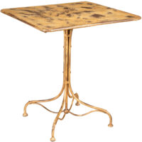 TABLE EN FER FORGÉ AVEC FINITION CRÈME ANTIQUE