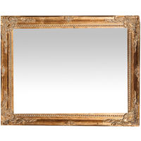 Miroir Mural à accrocher vertical/horizontal L36,5xPR3xH47 cm finition or antique