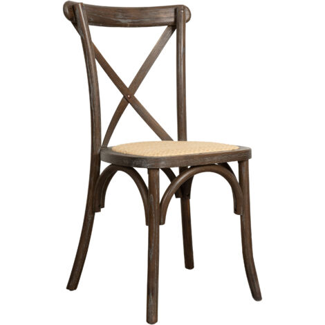 Silla de cocina moderna apilable Silla de madera y ratán comedor Sillas de restaurante Sillas rústicas vintage Thonet