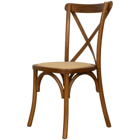 Silla de cocina moderna apilable Silla de madera y ratán comedor Sillas de restaurante Sillas rústicas vintage Thonet (1/5)