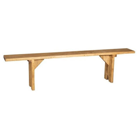 Banco Largo de Madera Maciza para Exterior Interior Asiento de Madera Maciza y Robusta Banco de Cocina y Jardín Made in Italy (1/5)