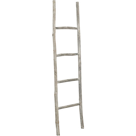 Toallero escalera de madera baño moderno suelo de pared a pared escalera decorativa toallero portaobjetos librería (1/5)