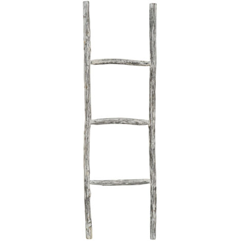 Toallero de escalera de madera moderno para baño de pie de pared decorativo Toallero de escalera Soporte para objetos y jarrones (1/5)
