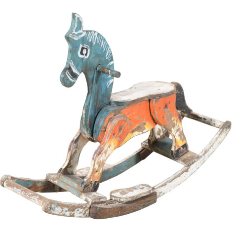 Caballito balancín de madera hecho a mano