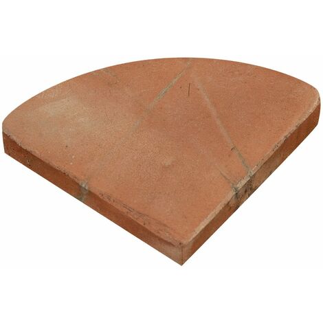 Set 20 escalones posamaceta envejecidos, de terracota toscana L10xPR10Xh2,5 cm Made in Italy Platillo triangular para plantas