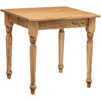 Mesa de madera maciza Ahorra de espacio 80x80 cm Mesa de cocina cuadrada Mesa de comedor Mesa de exterior interior Made in Italy