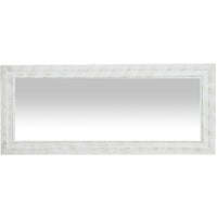 Espejo de pared de colgar de colgar horizontal/vertical 35x2x82 cm acabado con efecto blanco envejecido