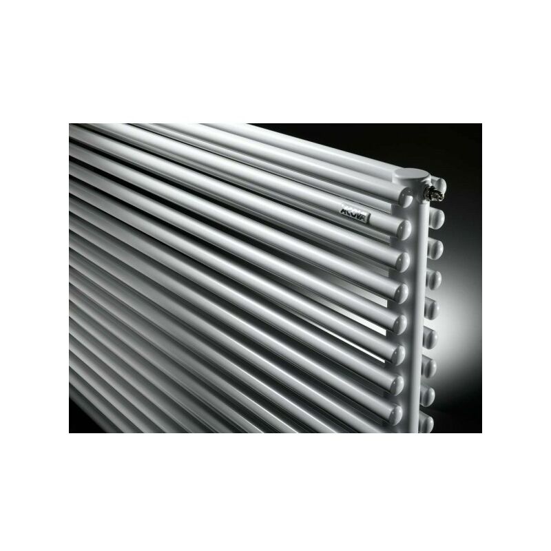 Radiateur électrique horizontal – Style fonte – Anthracite – 3 rangs – 30 cm  x 101 cm - Choix de thermostat Wi-Fi - Windsor