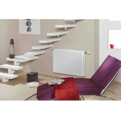 Radiateur électrique horizontal – Style fonte – Anthracite – 3 rangs – 30 cm  x 101 cm - Choix de thermostat Wi-Fi - Windsor