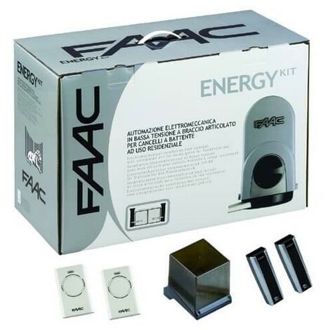 Energy Kit Intégral 24V FAAC (391) Motorisation portail 2 battants - 104575144