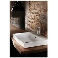Vasque céramique blanc brillant pour lavabo à suspendre ou à encastrer - CRISTINA ONDYNA WNL6009