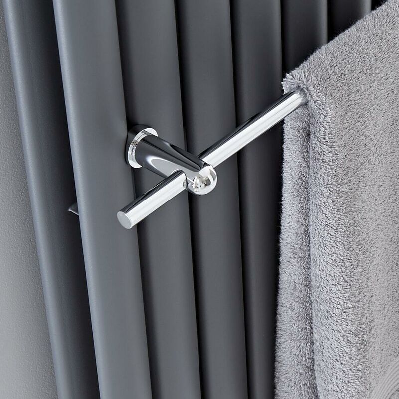 WillieJan Radiateur porte-serviettes 90MC - Chrome - 5 barres - 46