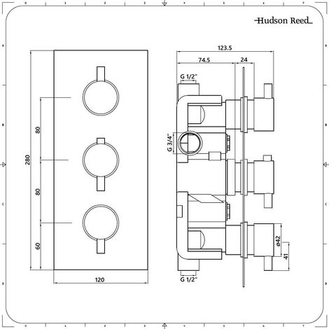 Kit de douche thermostatique avec inverseur – Pommeau encastré – Douchette  – 2 fonctions - Noir - Nox