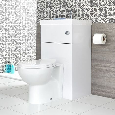 Hudson Reed - Toilette WC avec Lave Main Intégré - Design Moderne
