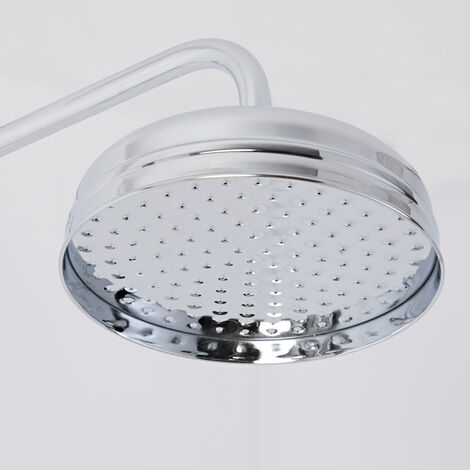 Kit colonne de douche avec mitigeur de douche thermostatique exposé à  double fonctions – Chromé et noir - Elizabeth