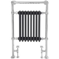 Hudson Reed Elizabeth - Sèche-Serviettes Rétro - Anthracite - 669 Watts - 93 x 62 x 15.5cm