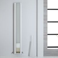 Radiateur Vertical Design Avec Miroir – Blanc – 180 x 26.5cm – Sloane