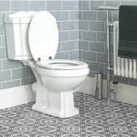 Hudson Reed - Toilette WC Rétro - Céramique Blanche
