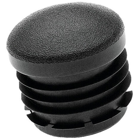 Lot De 2 Bouchons Noirs Pour Tube PVC Diamètre 60mm - Embouts Ronds, Neufs