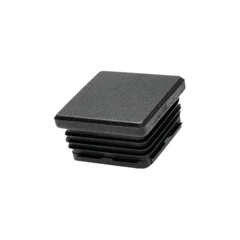 Finish – Bouchon plastique pour tube carré 30 x 30 mm – Protection contre l'humidité et la poussière – Installation rapide par emboîtement – Finition esthétique