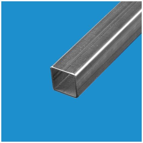 Tube carre acier 30 mm Epaisseur en mm - 2 mm, Longueur en metre - 2 metres, Sections en mm - 30 x 30 mm
